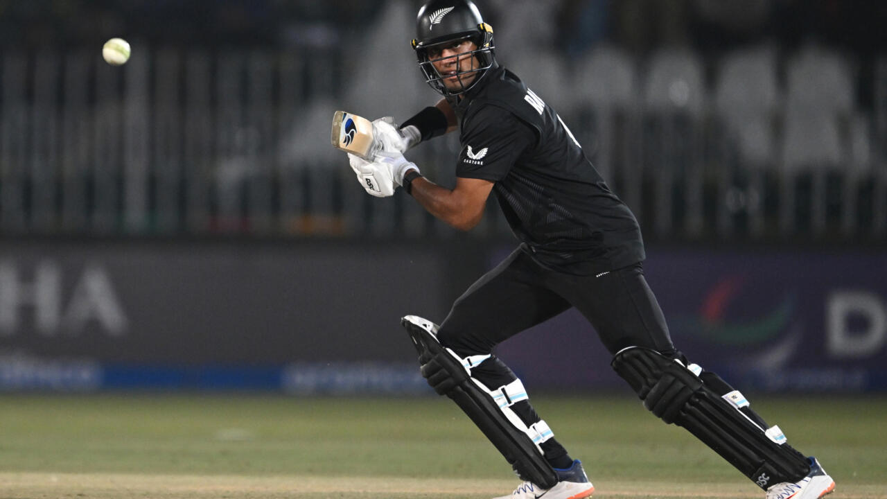 Ravindra ton powers NZ into Champions Trophy semis, hosts Pakistan out